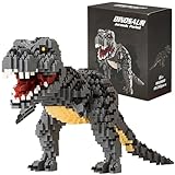 Aigidusansu Jurassic Dinosaur Micro Blocks, 1530pcs Tyrannosaurus Rex DIY Mini Diamond Blocks Building kit Bricks Toy for Adults, 14+ Teens