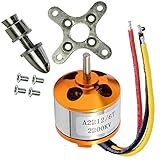 Kyrio A2212 Brushless Motor 2200KV Outrunner Brushless Motor RC Accessories Kit with Mounts for RC Aircraft Plane Glider Quadcopter Helicopter Copter Multi-Copter