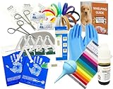 Best Value Whelping Kit Puppies - Sterile Scissors, Forceps, Bulb Aspirator Iodine & FREE whelping DOCS & Puppy ID Bands Included