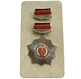 FMO Military Medal Badge, East German Silver Medal of Merit for The Motherland, Dress Costume Prop