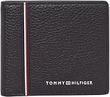 Tommy Hilfiger Men’s Corporate Mini Leather Wallet, Black (Black), One Size