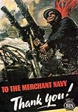 Metal Sign Vintage WW2 Merchant Navy Thank You British World War II Plaque - A4