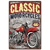 SUPERDANT Classic Motorcycles Tin Sign Motorbiks Metal Signs Motorcycle Wall Plaques Motorbiks Poster Art for Garages Bar Pub Home Vintage Decor Man Cave Gift