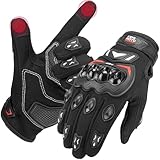 KEMIMOTO Motorbike Gloves Men Women, Touchscreen Motorcycle Gloves, Summer Breathable Motorbike Gloves for Motocross, MTB Riding, Road Racing, Climbing