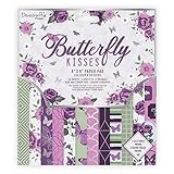 Dovecraft DCPAP167 Premium Butterfly Kisses FSC 8x8 Paper Pack, Multi, one Size