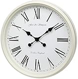Fox and Simpson Grand Central Clock, White, 50cm