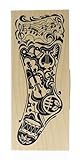 Inkadinkado Mindscape Holiday Musical Christmas Stocking Wooden Rubber Stamp