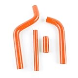 LUXERAD Orange Silicone Radiator Coolant Hoses for Yamaha YZ 125 1996-2001