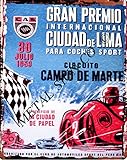 TRACY'S SIGNS 1959 LIMA PERU MOTOR RACING ADVERT METAL SIGN RETRO VINTAGE STYLE 8x10in 20x25cm man cave GARAGE MOTOR RACING GRAND PRIX shed