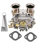 KIPA Carburetor Replace for 45 DCOE Weber 45mm Twin Choke Carb Part Number 19600.060 19600.017 2-BBL side draft With Gasket Carbon Dirt Jet Cleaner Tool Kit