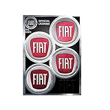 Fiat 21211 Official Wheel-cover Stickers 4 Logos 48 mm