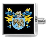 Wedgwood England Heraldry Crest Sterling Silver Cufflinks Engraved Box