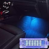 GBrite -18 SMD LED Blue Footwell Boot Lamps Replacement Under Door Courtesy Light Compatible with BMW E60 E87 E70 E90 E92 E63 E65 E85 M3 MINI Z4 R50 R52,Glove Box Light Lamp, 2 Pieces (Blue)