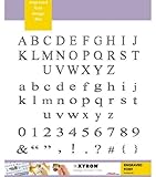 Xyron Engraved Font Design Disc for Xyron Design Runner