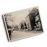 A6 PRINT - Vintage Staffordshire - Swan Bank, Little Madeley
