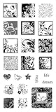 Inkadinkado Inchie Clear Stamps 4"X8" Sheet -Flourishes