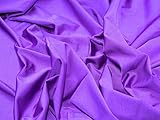 1/2m Purple - Spandex Plain Lycra Fabric 4 Way Stretch Lycra Dancewear Swimwear Costume Material