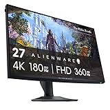 Alienware AW2725QF 27 Inch 4K UHD (3840x2160) Gaming Monitor, 360Hz, Fast IPS, 0.5ms, NVIDIA G-SYNC Compatible, 95% DCI-P3, HDR600, Dolby Vision, USB-C, DisplayPort, 2x HDMI, 4x USB, 3 Year Warranty