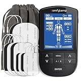 Comfytemp 3-in-1 TENS Machine for Pain Relief, Dual Channel EMS Muscle Stimulator with 24 Modes, 10 Pads Replacement, Rechargeable TENS Unit for Back, Knee, Hip
