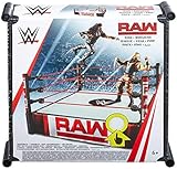 WWE Superstar Wrestling Ring, RAW, Complete with Pro-Tension Technology and Spring-Loaded Mat, approx. 35.5 cm