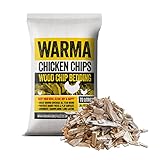 Warma 1 x 70Ltr Bag Premium Chicken Wood Chips Hardwood Chippings - Chicken Bedding Coops Hens Poultry Run Animal Pens Garden Boarders Path Walkways Ground Covering Kids Outdoor Childrens Play Areas