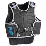 Harry Hall Zeus Kids Body Protector Horse Riding - Children Hi-Viz Equestrians Level 3 EN 13158 Girls Boys Protective Jacket Vest (Black, Small)