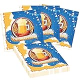 Bavaria Oktoberfest Party Paper Napkins,Blue and White Oktoberfest Flag Patterned Serviettes for Oktoberfest, Bavarian Flag Check Napkins for Celebrating Bavaria Oktoberfest Anniversary Supplies