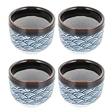 Yardwe 4pcs Wine Glass Tazas De Cafe Mug Sets Japanese Tea Mug Ceramic Saki Cup Japanese Tea Cup Asian Tea Cups Sake Mug Kit Sake Cup Ceramic Cups Household Sake Cups Concentrate
