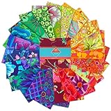 Kaffe Fassett Collective Classics Plus Spectrum Charm Pack 42 5-inch Squares FreeSpirit Fabrics