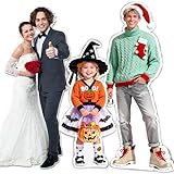 Custom Lifesize Cardboard Cutout with Stand, 1-8FT Personalised Cardboard Cutout Lifesize, Custom Cardboard Cutouts for Birthday, Party, Anniversary, Wedding, Graduation, Halloween,Christmas