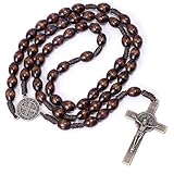 Uskerb Elegant Rosary Beads for Men - Smooth Prayer Beads with Durable Crucifix for Meditation and Daily Wear - Lightweight Design