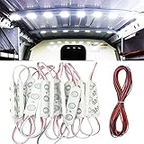 Caxmtu 60 LED Car Interior Light Bright White Dome Lamp Ceiling Lights Kit for Van Truck Auto Car Vehicle DC 12V