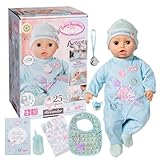 Baby Annabell Active Alexander 709924-43cm Doll with Soft Cuddly Body & Realistic Features & Sounds - Clothing & Accessories - Require 3 AAA Batteries (Not Included) - For Kids From 3+ Years