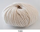 100% Luxurious Baby Alpaca Wool/Yarn from Peru, Fawn Cream 100, DK 50g
