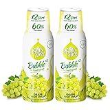 2 Pack - FruttaMax Grape Syrup | Less Sugar | 60% Real Fruit Concentrate | Suitable for soda Machine 2x500ml