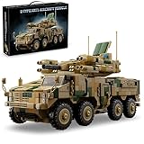 JVAVNE Military Vehicle Building Blocks Set, 2558 PCS 625E Artillery Shell Integrated Air Defense Vehicle Building Blocks Kits, Army Battle Car Tank Constrction Toys Model, Gifts for Military Fans