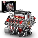 Mould King 10130 V8 Engine Model Kit - 2718 Pcs to Build Your Own Surper Car Engine - DIY STEM Project for Teens, Hobby Building Blocks Kit for Adults