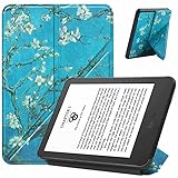 VOVIPO Case for Kindle 2022/2024 6 inch,Slim Fit Stand Cover with Auto Sleep/Wake Function for 6" Amazon All-New Kindle(Fits 2024 and 2022 Releases only)-Apricot Flower