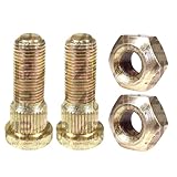 2 Front Wheel Bolt Stud & Nut Replacement for Massey Ferguson 3065 4215 4220 4225 Tractor