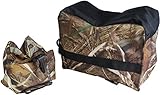 Savage Island Rifle Air Gun Bench Rest Bag Hunting Target Shooting Swamper Camo (Front & Rear)