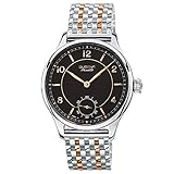 Dugena Men's EPSILON 8 Automatic Watch with Black Dial Analogue Display and Silver Stainless Steel Bracelet
