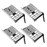 Heretom 4-Pack 3.5INCH SAS SATA F238F 0F238F Hard Drive Caddy Tray Sled For Dell Poweredge R730 R720 R710 T710 R630 T620 R610 T610 R520 R420 R410 R320 R310 MD1400 MD3400 MD3600