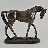 Cold cast bronze dressage horse statue by David Geenty entitled 'Graceful' stunning equestrian gift idea ideal for any horse riding enthusiast