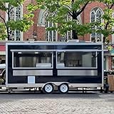 Commercial Catering Food Truck Trailer for Sale with Complete Kitchen Setup – Great for Street Vendors, Night Markets, Fairs, and Mobile Restaurant Business Serving Drinks and Snacks