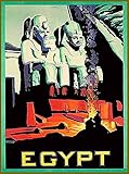 Metal Tin Sign Egypt Abu Simbel Vintage Travel Metal Wall Sign Novelty Wall Sign Vintage Metal Poster For Wall Cafe Home 20x30 cm