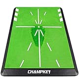 CHAMPKEY Tracker-PRO Impact Golf Hitting Mat | Analysis Swing Path and Correct Hitting Posture Golf Practice Mat | Advanced Guide and Rubber Backing Golf Training Mat (12.8" x 16.8")