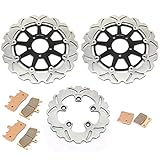 TARAZON Front Rear Brake Rotors Discs Pads for Suzuki GSXR 750 1996-1999 TL 1000 R 1998-2003