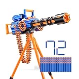 XSHOT Insanity Motorized Rage Fire by ZURU with 72 Darts, Air Pocket Technology Darts and Dart Storage, Motorized Blasting Power, Auto Feeding Belt, Tripod and Scope, Outdoor Toy
