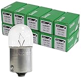 PARLEX 10 For Lucas LLB207 12V 5W Bayonet Light Bulbs Side Indicator Interior Brake Lamp