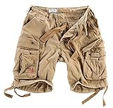 Surplus Raw Vintage Airborne Vintage Herren Cargo Shorts, Beige, L